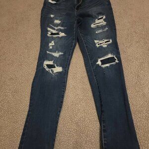 American Eagle Distressed Jeggings size 16